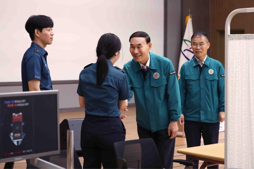 을지연습 격려품 전달식